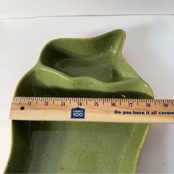 Hand Painted Chili Pepper Ceramic Jalapeno Chips Dip Serving Bowl 16” Party Gift - Picture 7 of 13